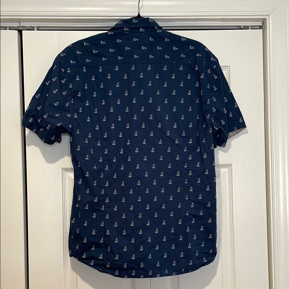 Alphabeta Mens Casual Button Up Shirt Size L Preppy Capsule Ivy Old Money Staple - Picture 4 of 7